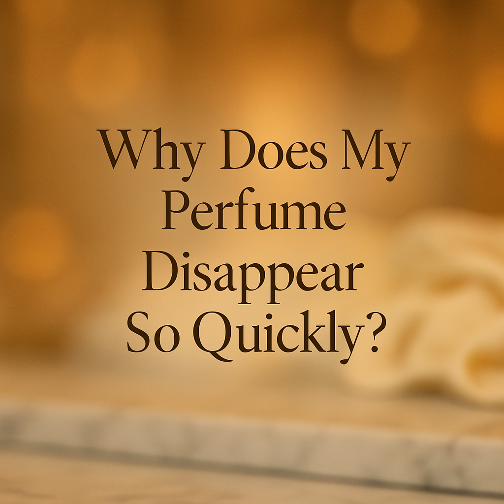 Why does my perfume disappear so quickly?
