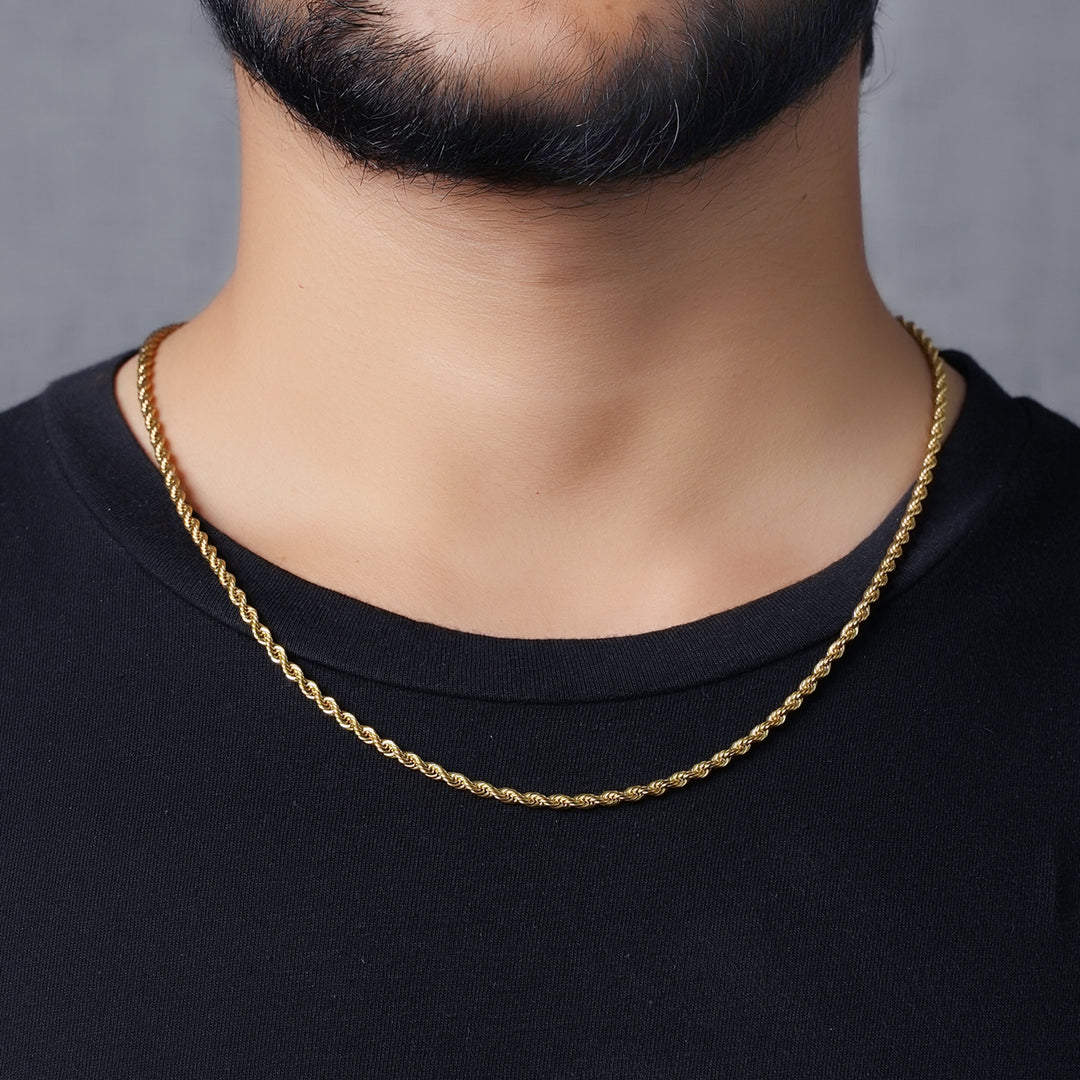 Rope Chain (Gold) 3mm