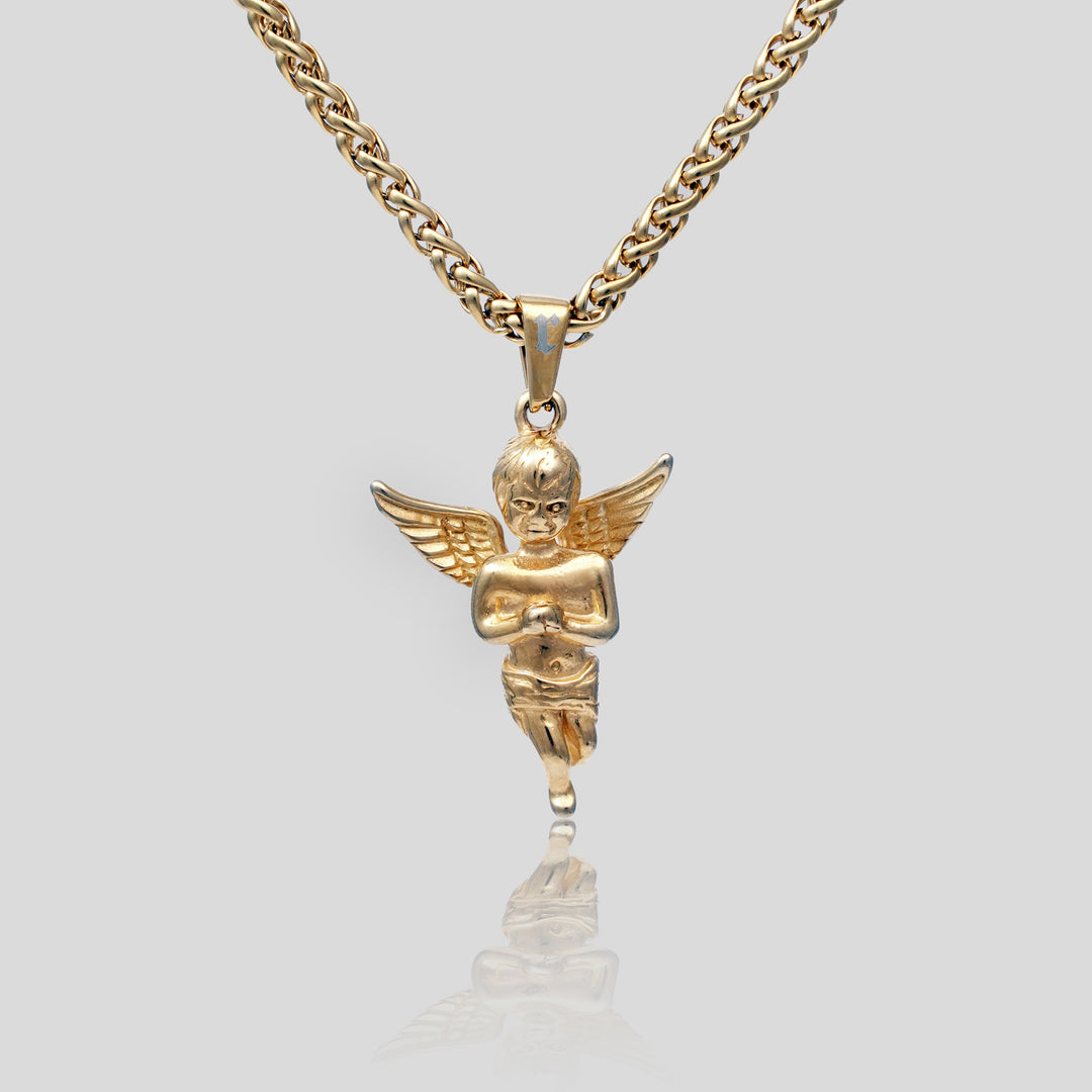 Baby Angel Pendant (Gold)