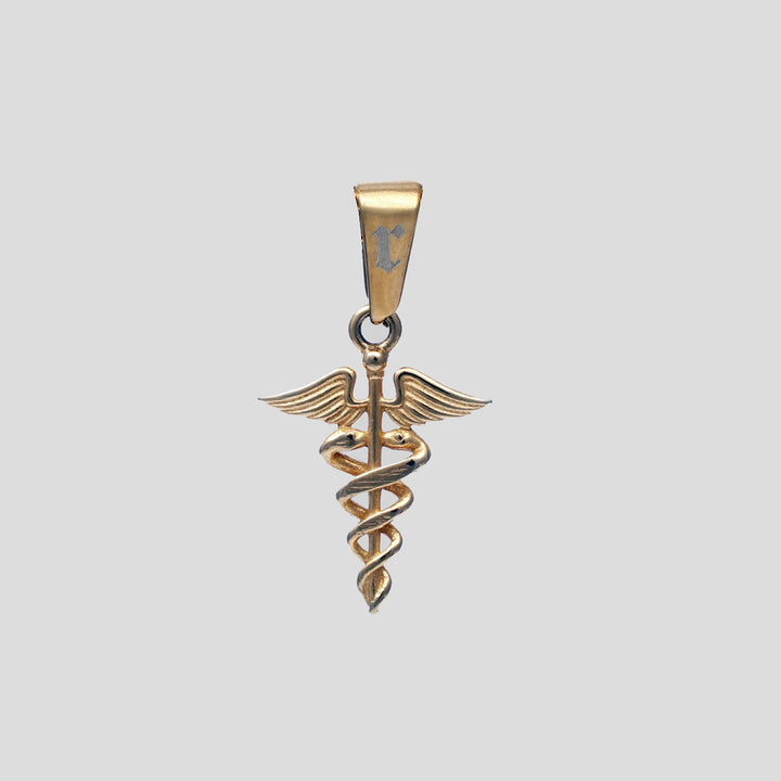 Caduceus Pendant (Gold)