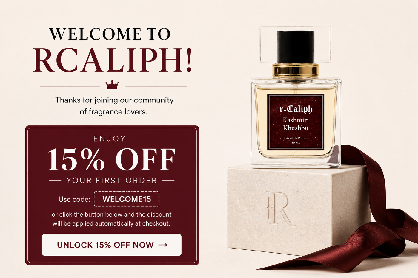 RCALIPH perfume bottle