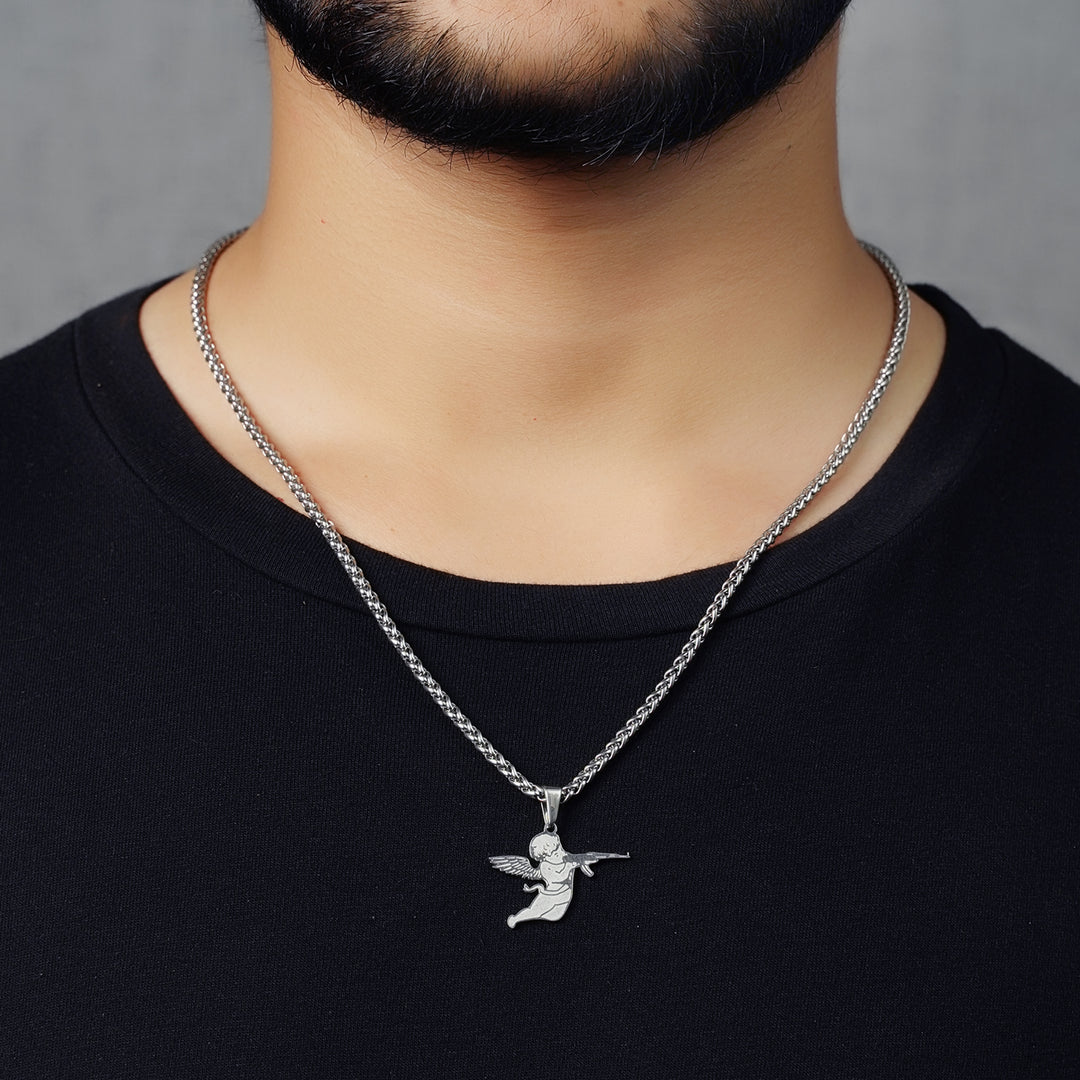 Cupid Angel Pendant (Silver)