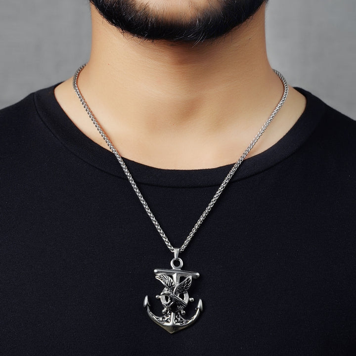 Eagle Anchor Pendant (Silver)