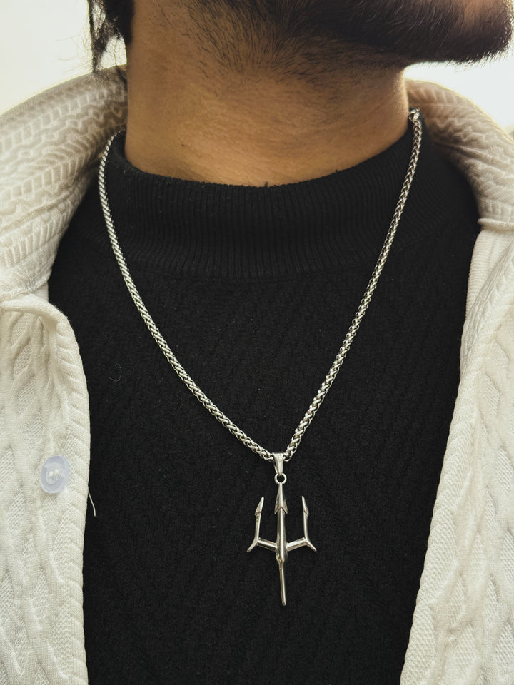 Trident Pendant (Silver)