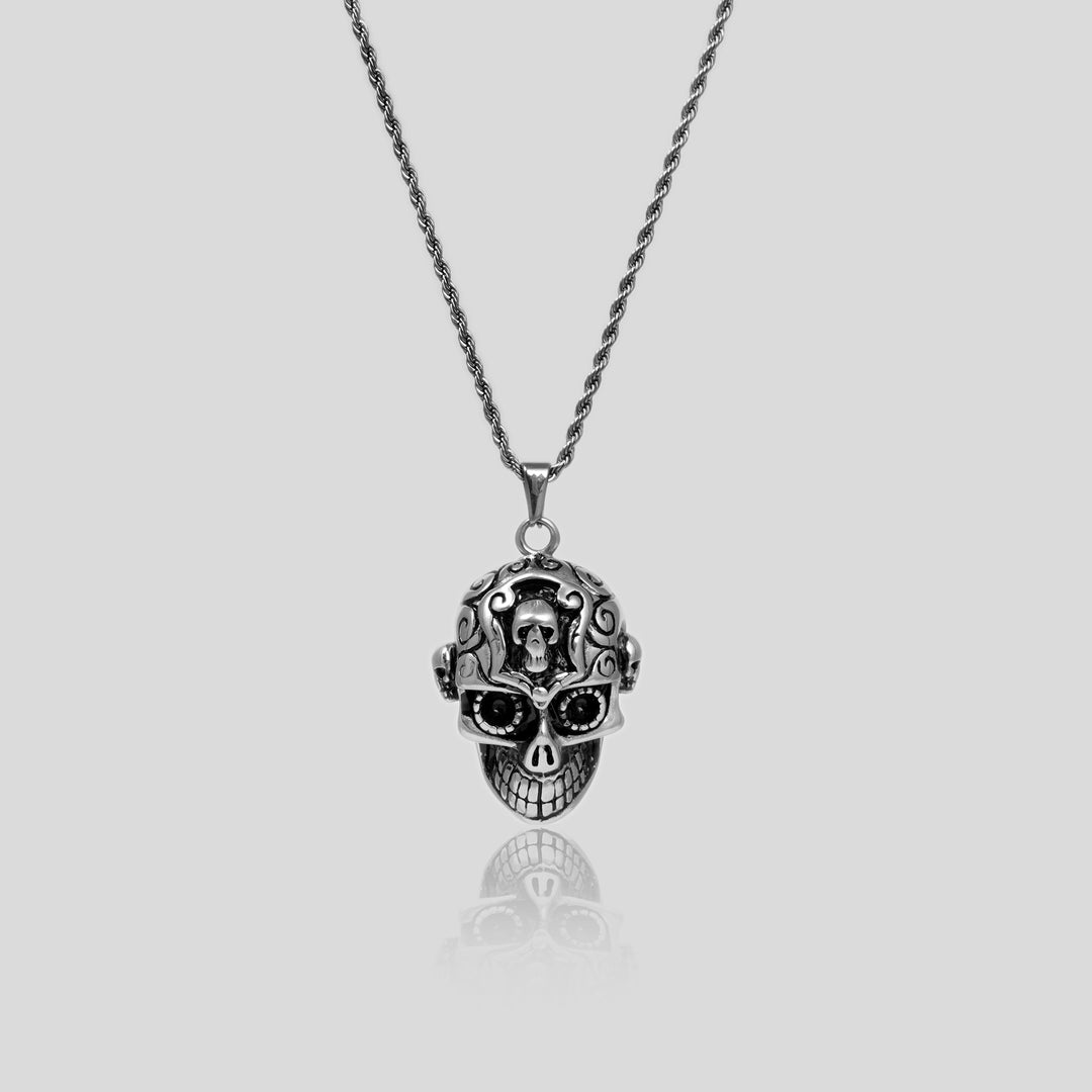 Gothic Skull - Rope (Silver)