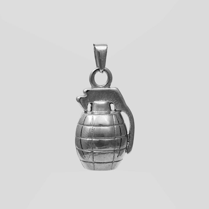 Grenade Pendant (Silver)