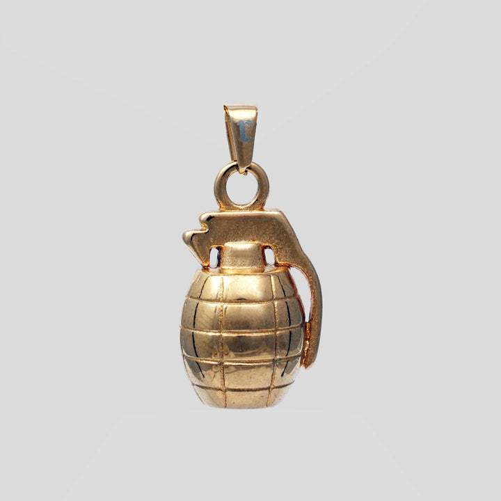 Grenade Pendant (Gold)