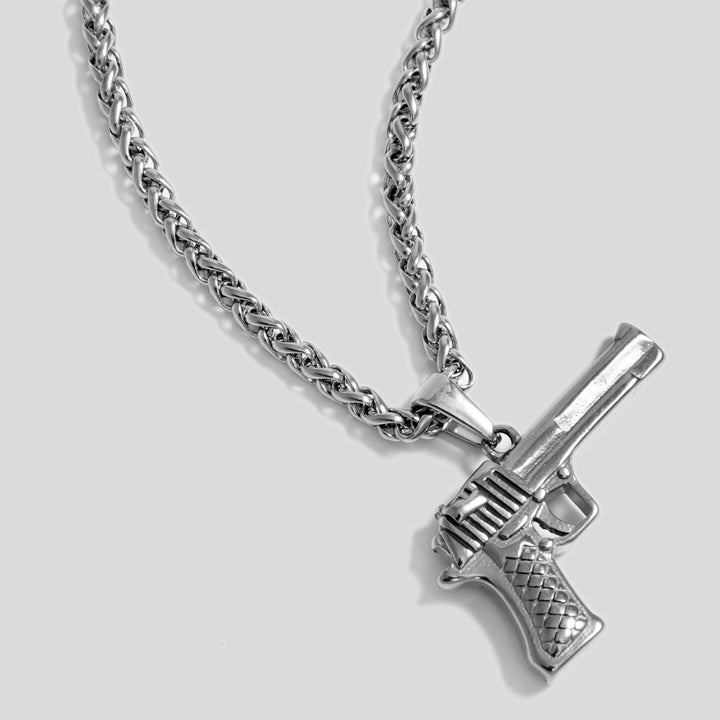 Gun Pendant (Silver)