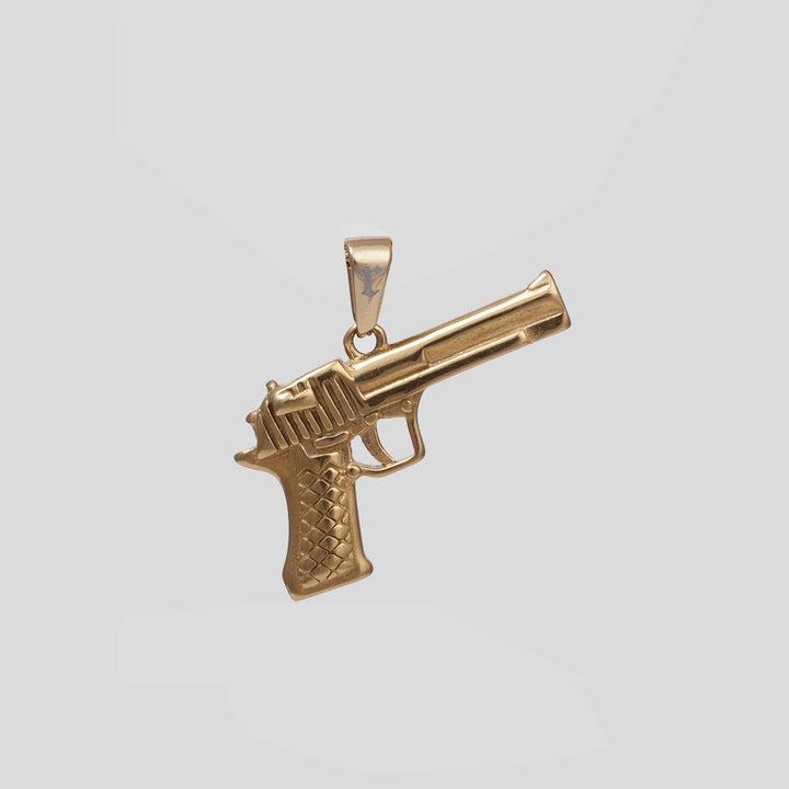 Gun Pendant (Gold)