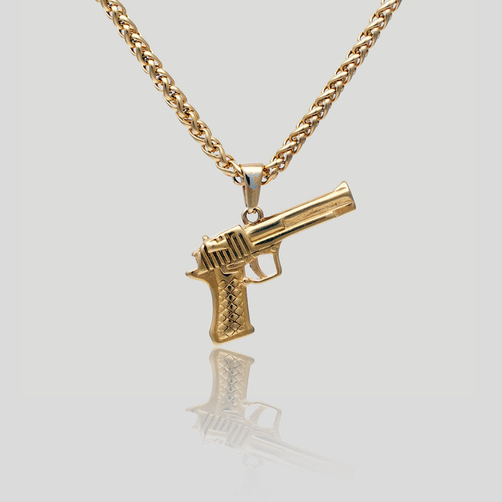 Gun Pendant (Gold)