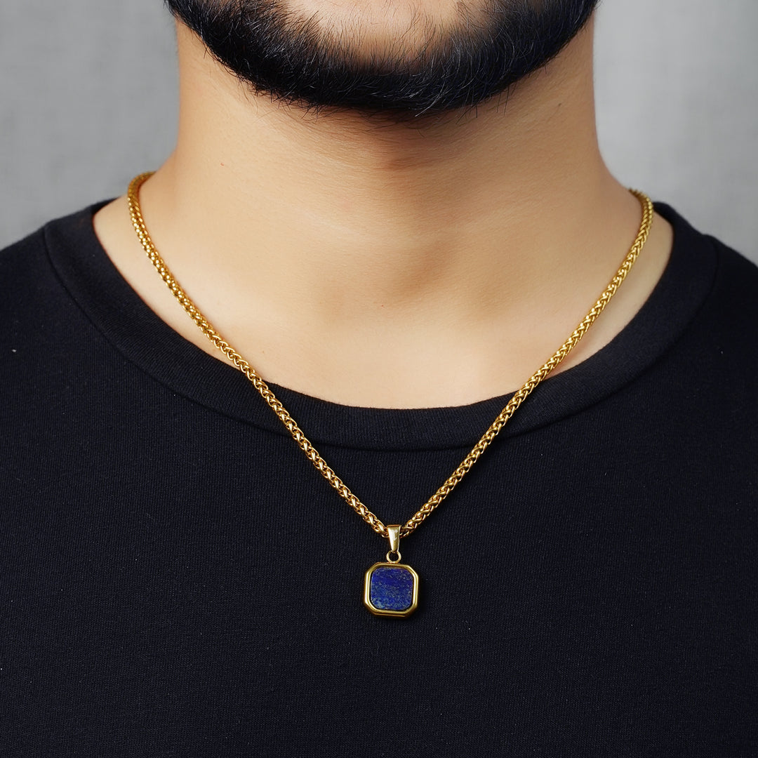 Lapis Lazuli Pendant (Gold)