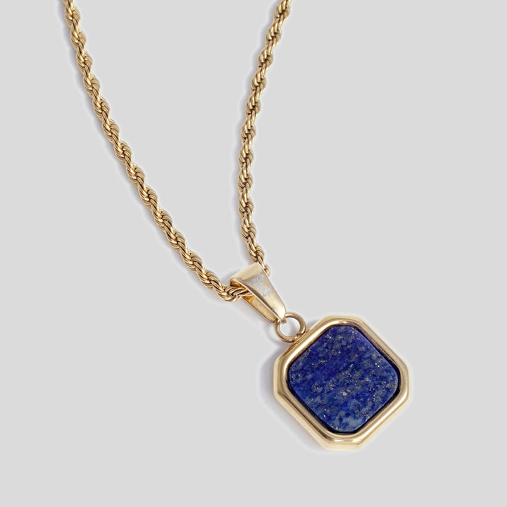 Lapis Lazuli - Rope (Gold)