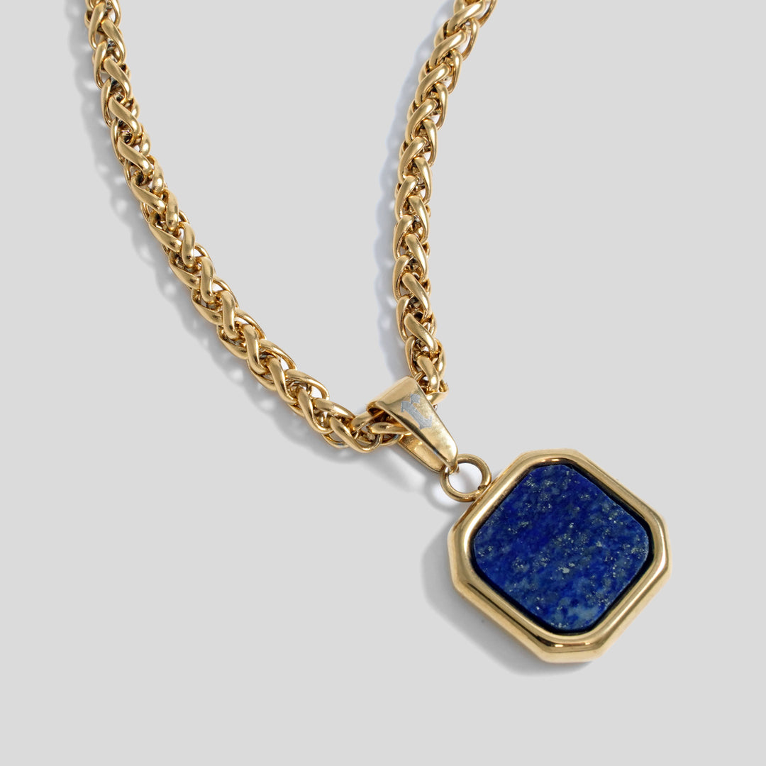 Lapis Lazuli Pendant (Gold)