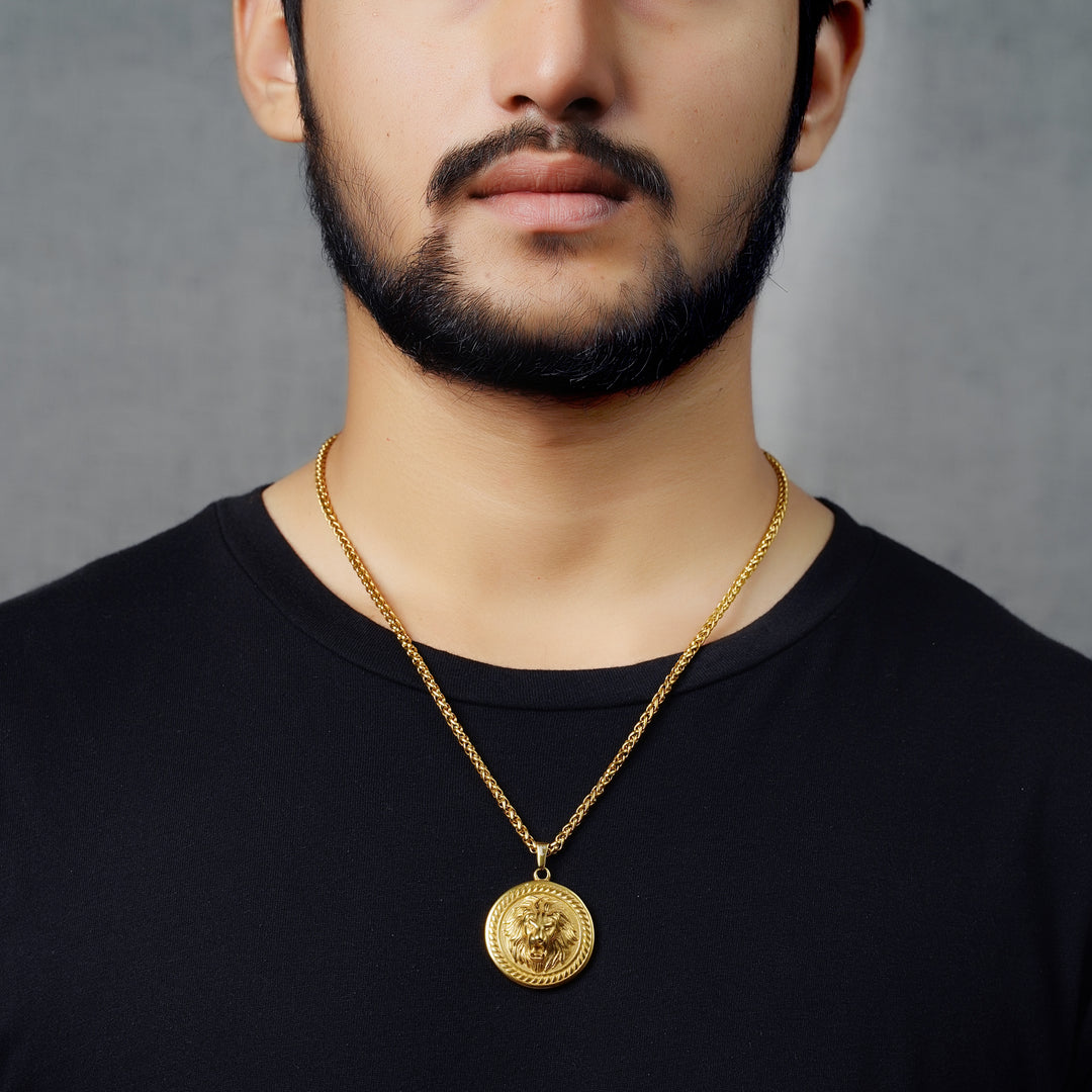 Lion III Pendant (Gold)