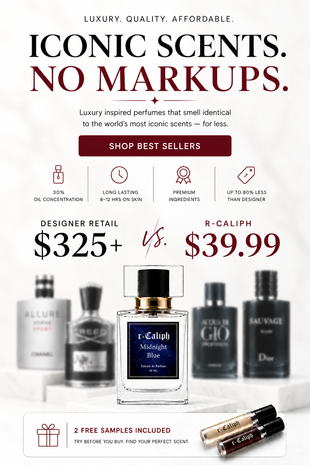 Rcaliph mobile perfume banner