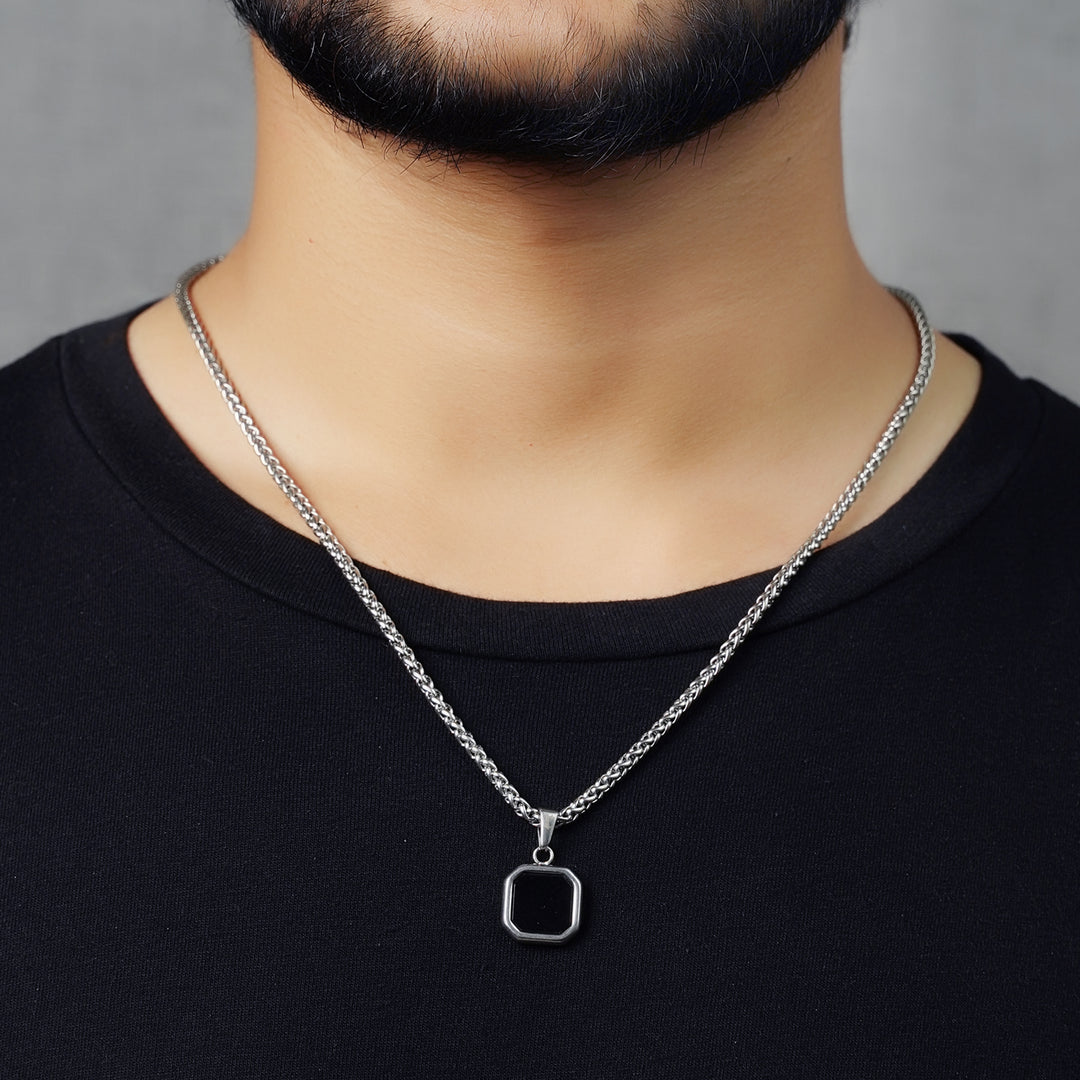 Onyx Pendant (Silver)