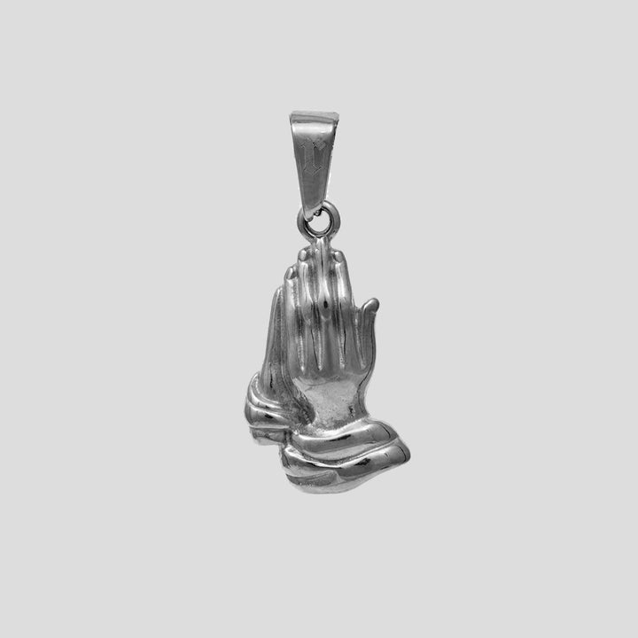 Praying Hand Pendant (Silver)