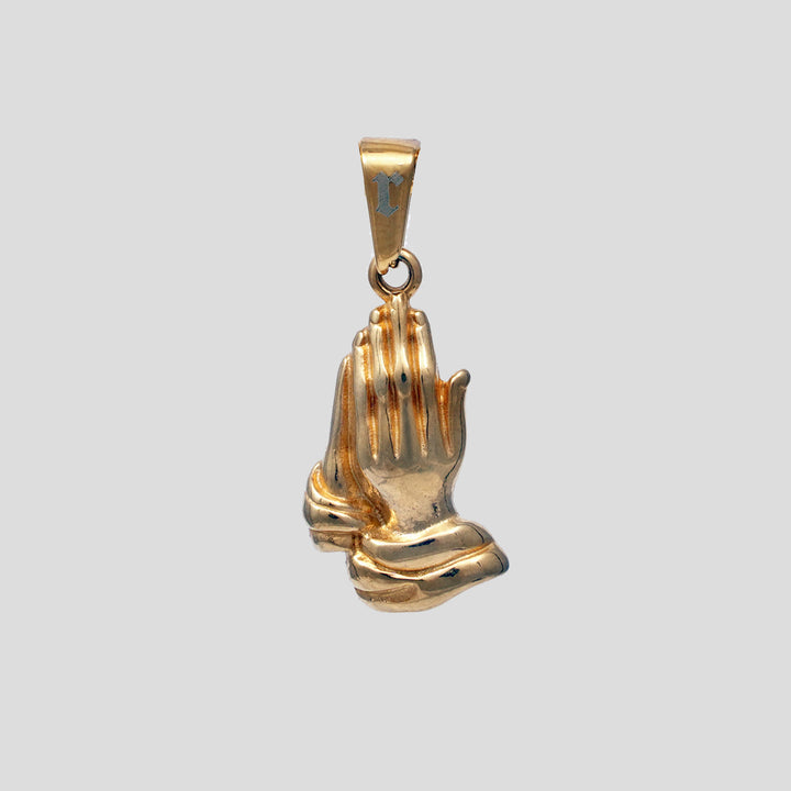 Praying Hand - Rope (Gold)