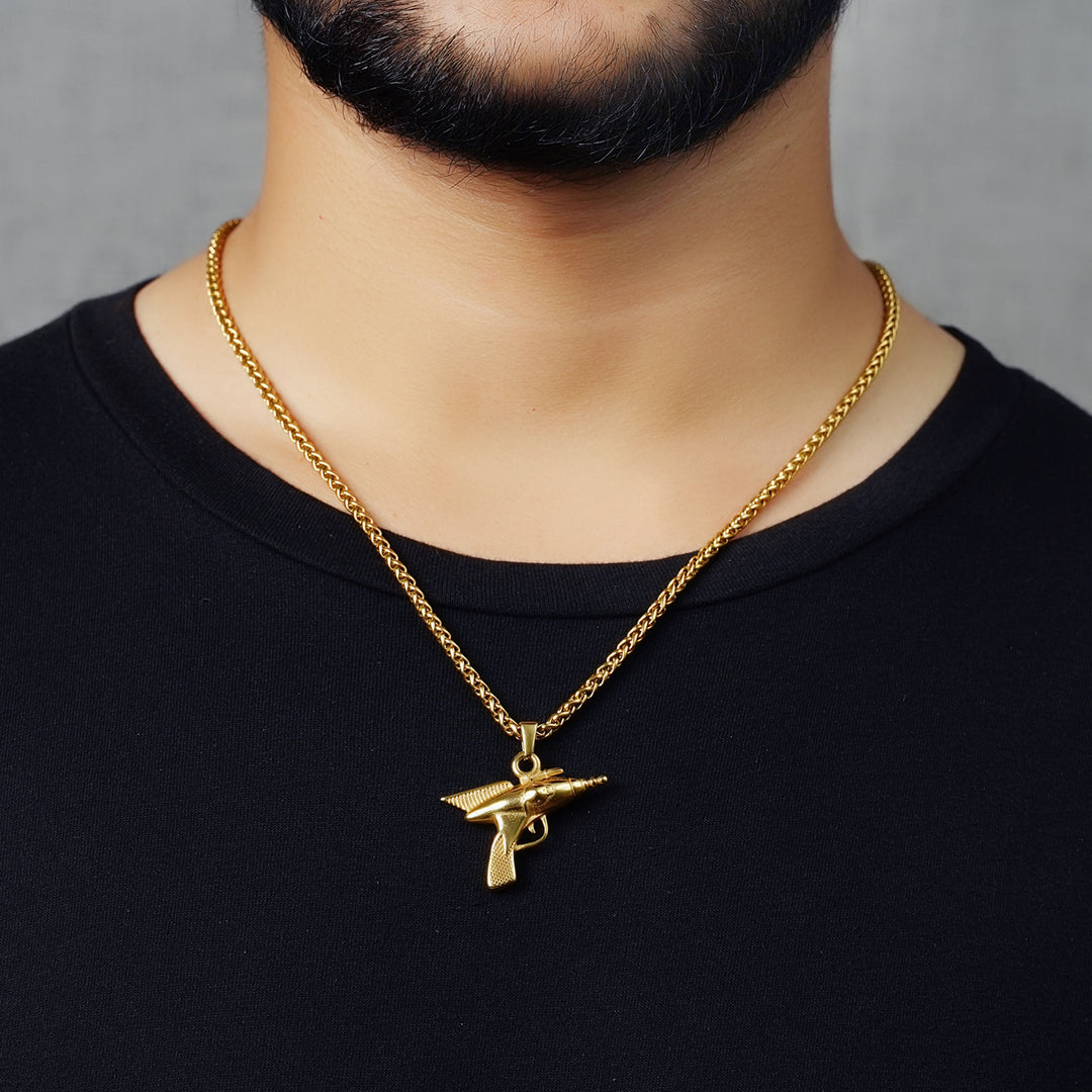 Ray Gun Pendant (Gold)