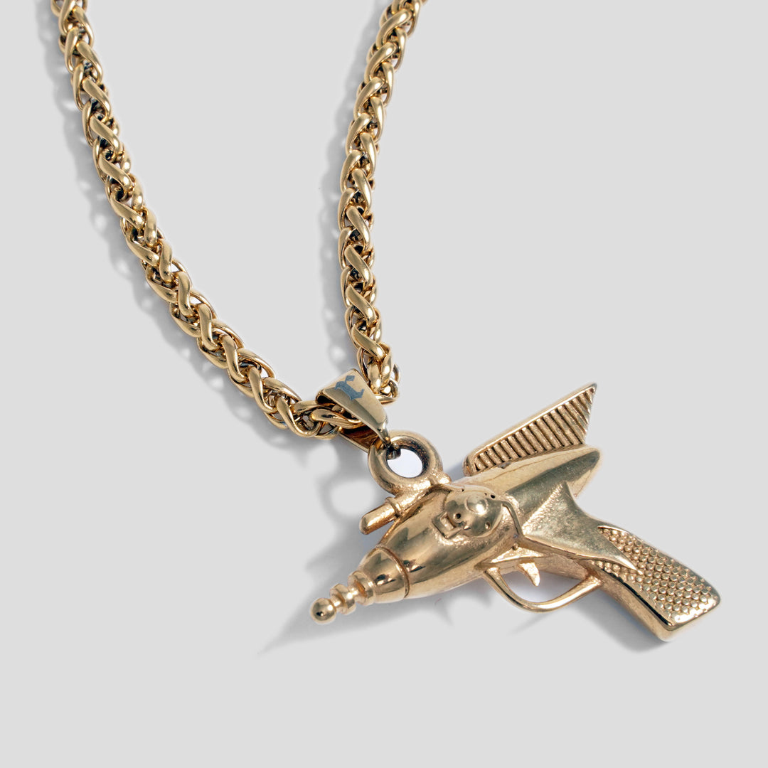 Ray Gun Pendant (Gold)