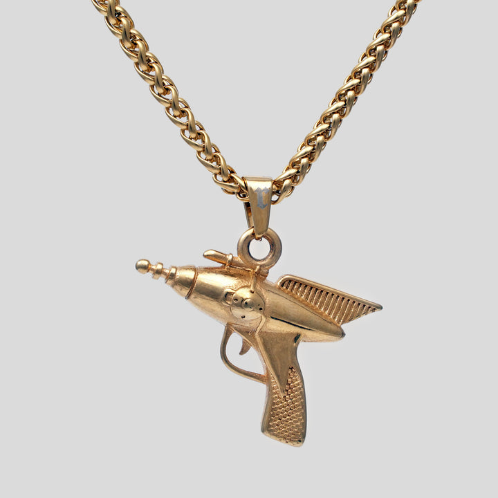 Ray Gun Pendant (Gold)