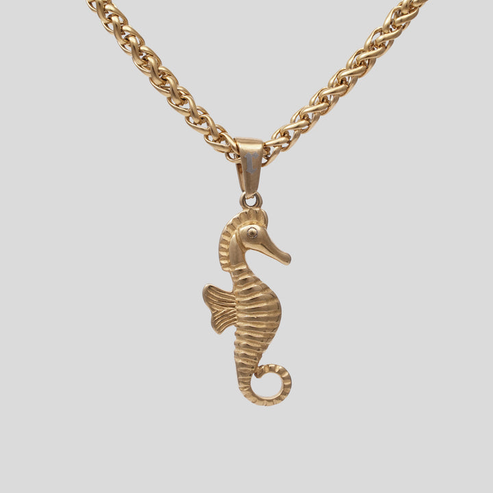 Sea Horse Pendant (Gold)