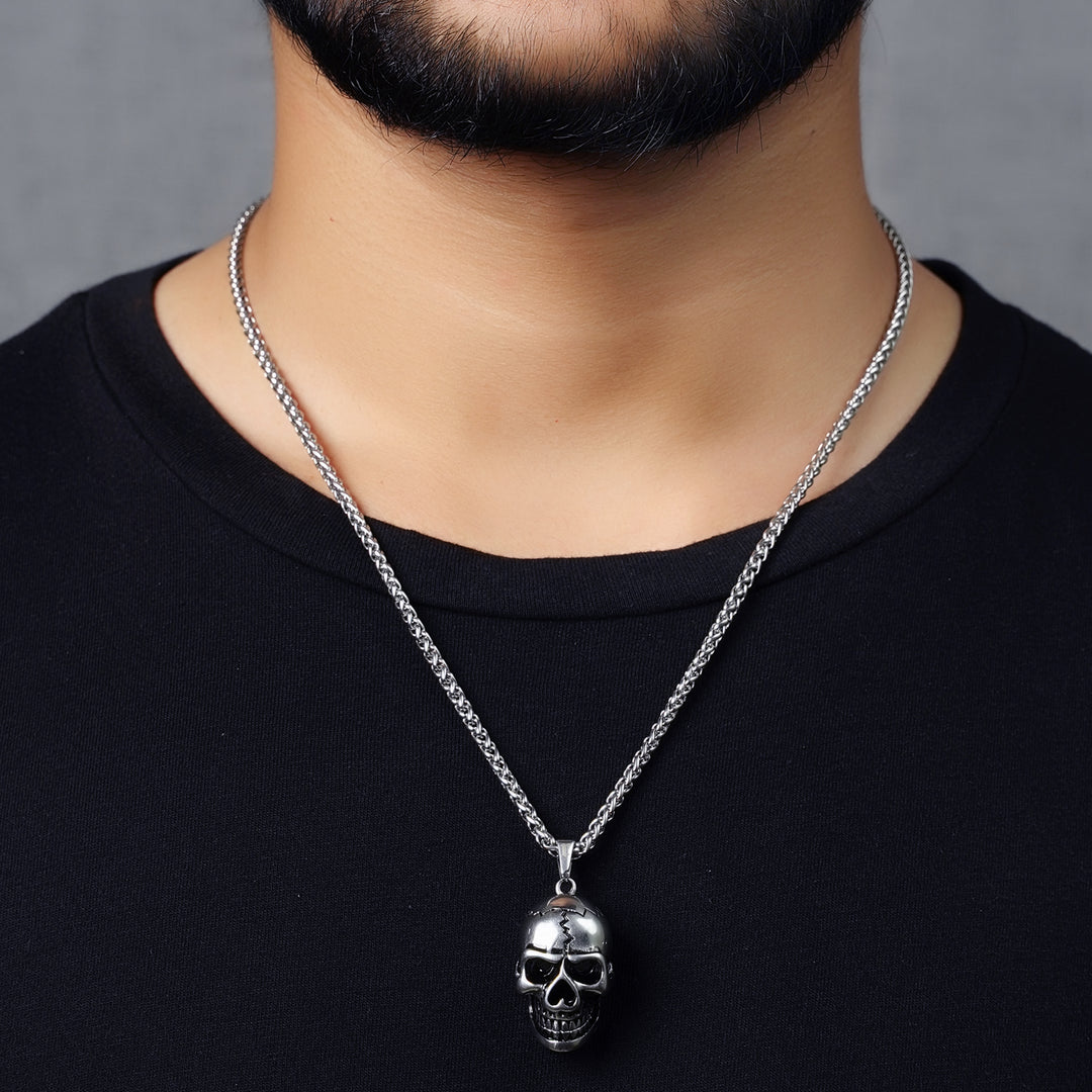 Skull - Wheat (Silver)