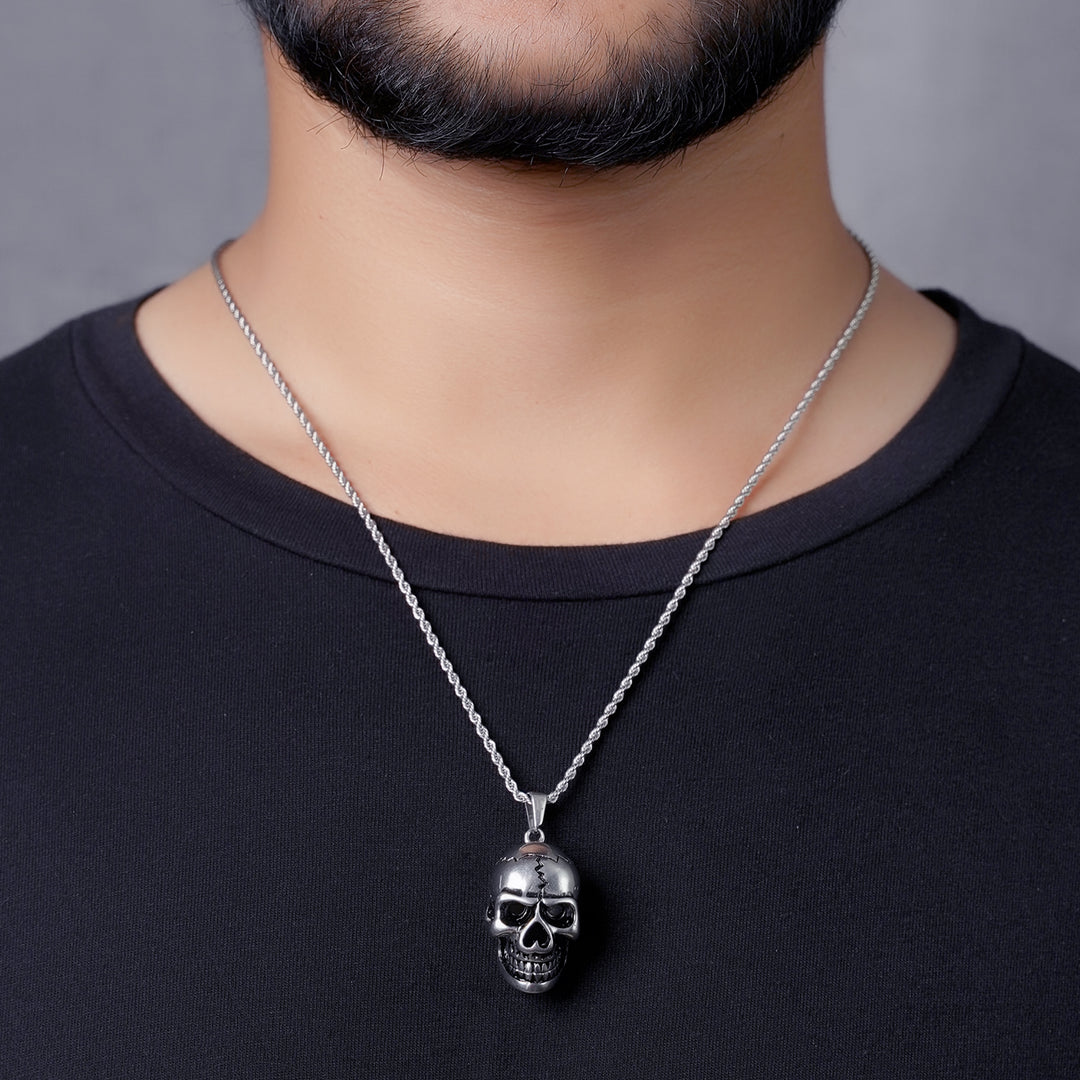 Skull - Rope (Silver)