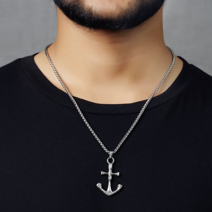 Skull Anchor - Wheat (Silver)