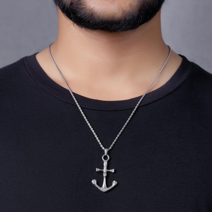 Skull Anchor - Rope (Silver)