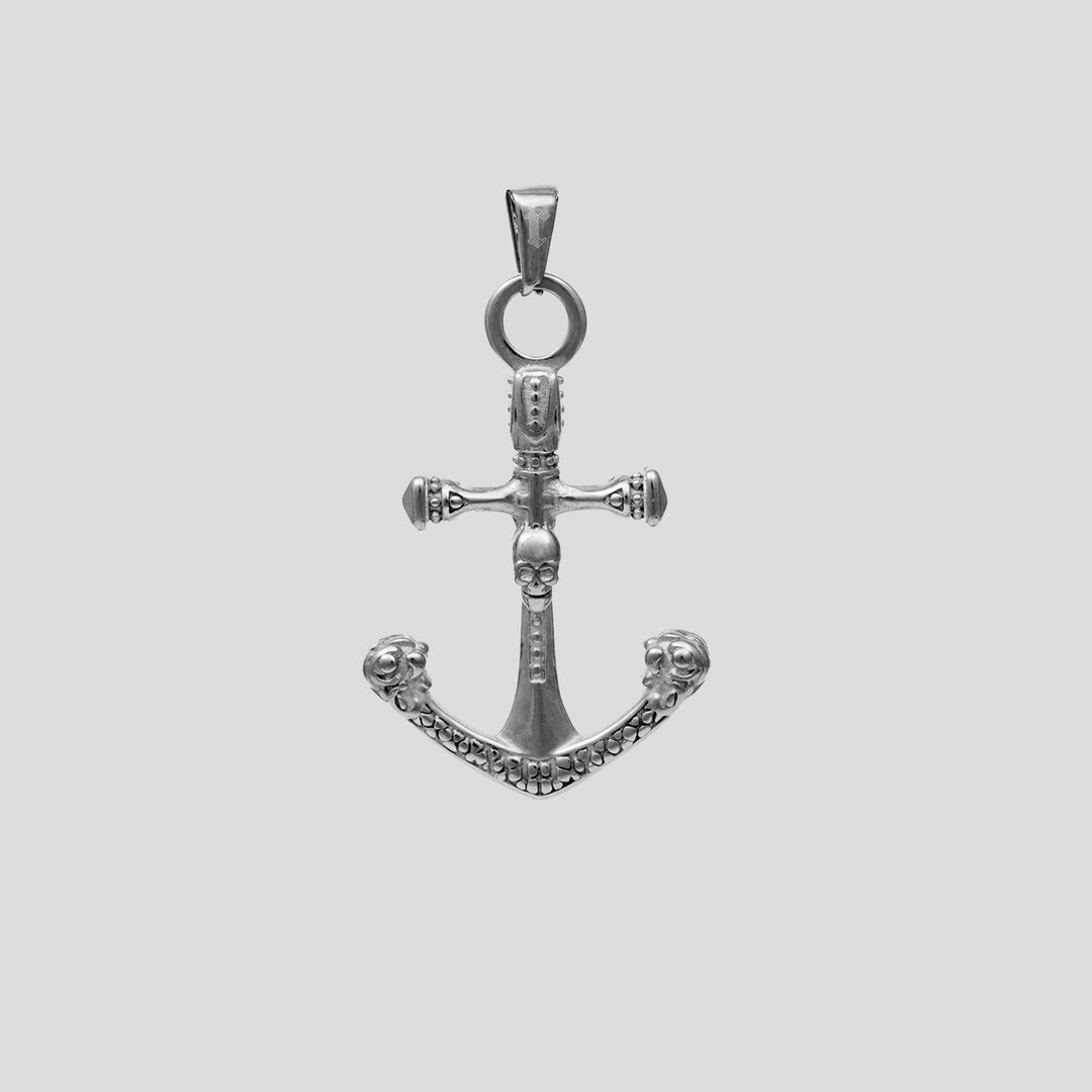 Skull Anchor - Wheat (Silver)