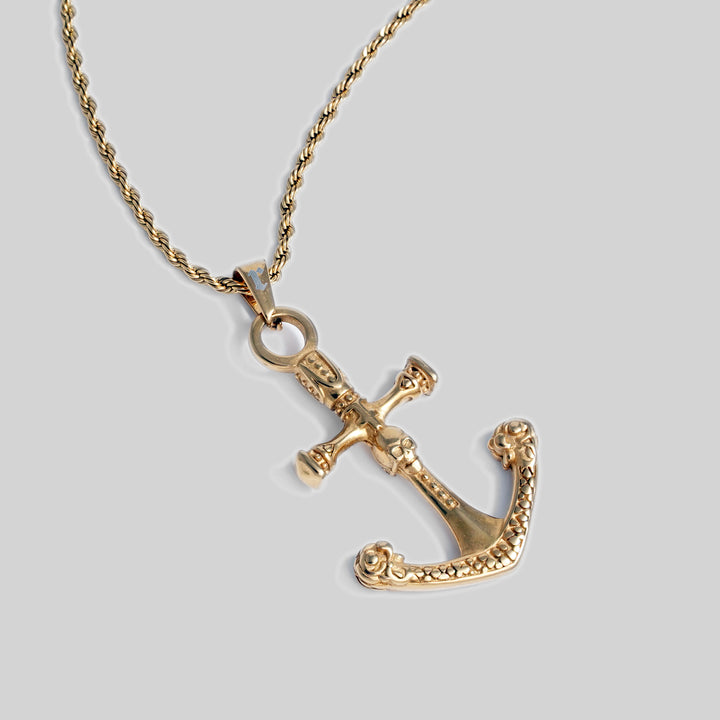 Skull Anchor - Rope (Gold)