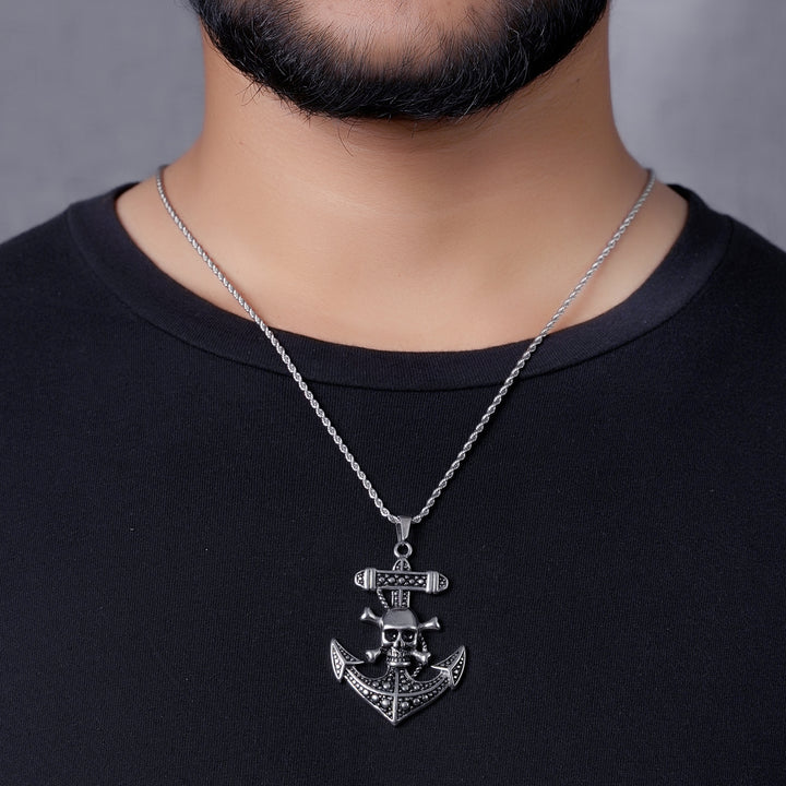 Skull Anchor II - Rope (Silver)