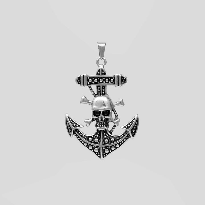 Skull Anchor II Pendant (Silver)