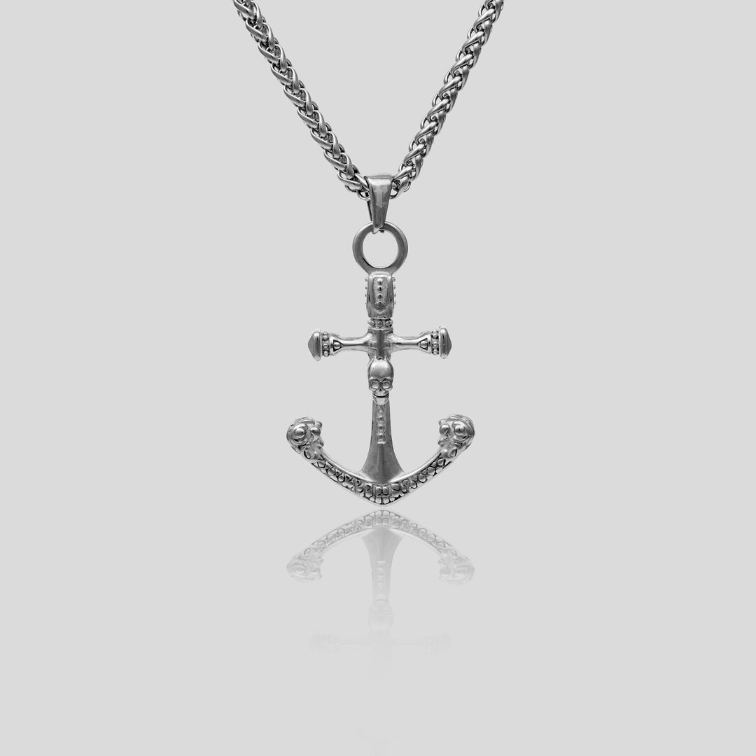 Skull Anchor - Wheat (Silver)