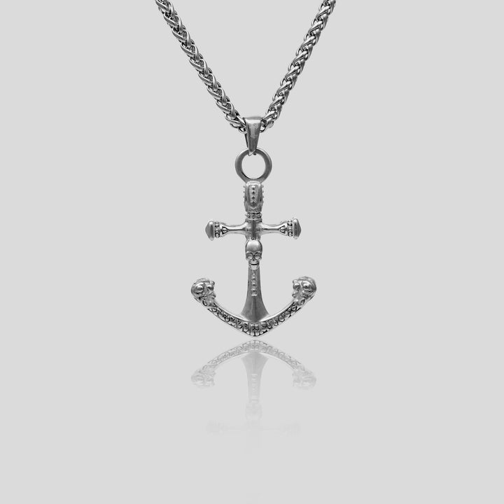 Skull Anchor - Wheat (Silver)