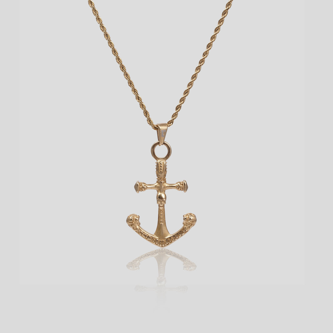 Skull Anchor - Rope (Gold)