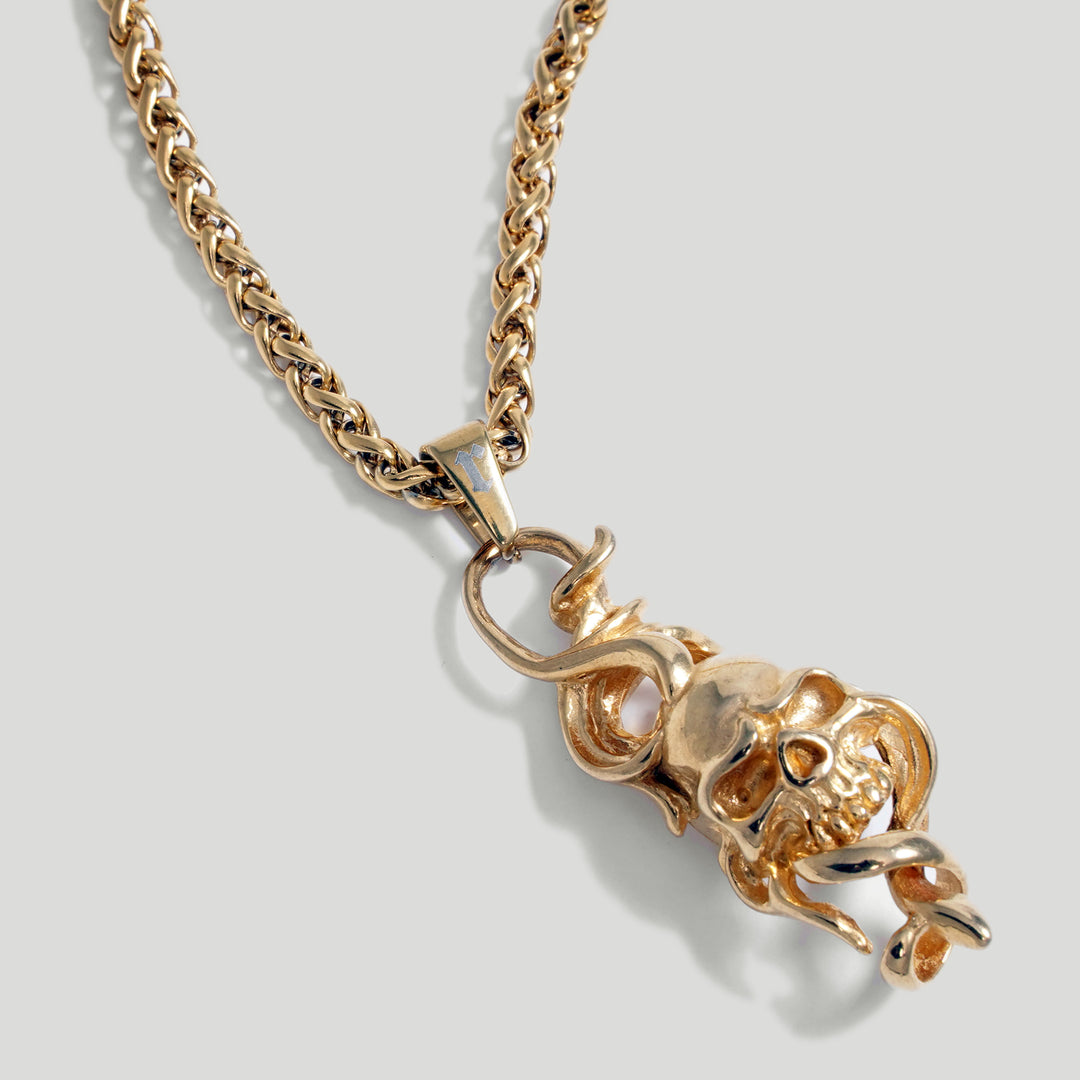 Skull III Pendant (Gold)