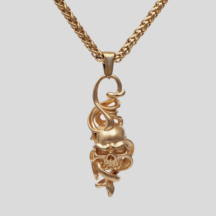 Skull III Pendant (Gold)