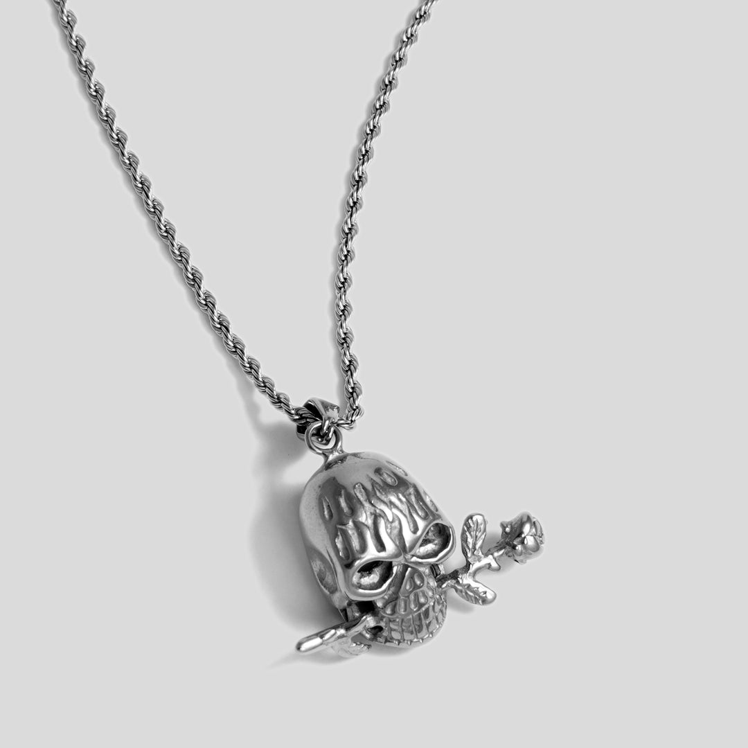 Skull & Rose - Rope (Silver)