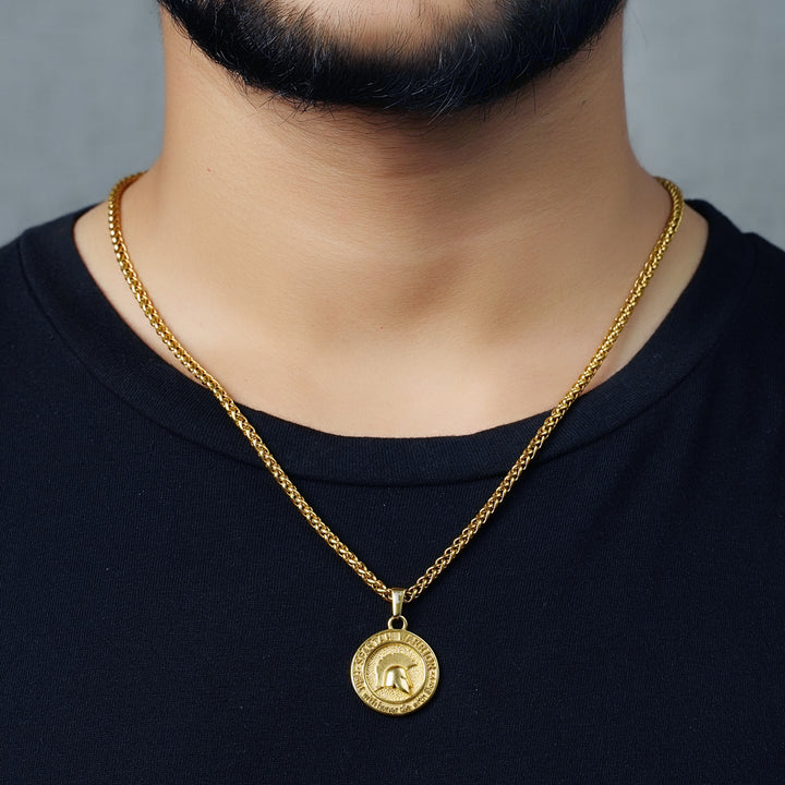 Spartan Warrior Pendant (Gold)