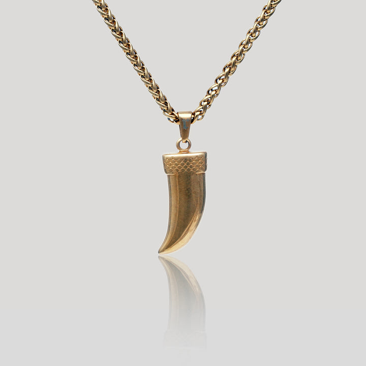 Tiger Tooth Pendant (Gold)