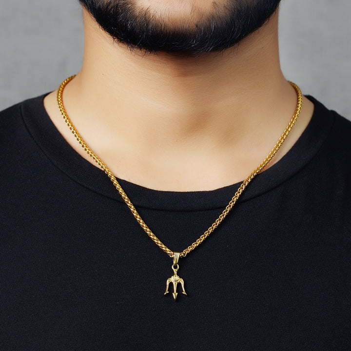 Trident II Pendant (Gold)