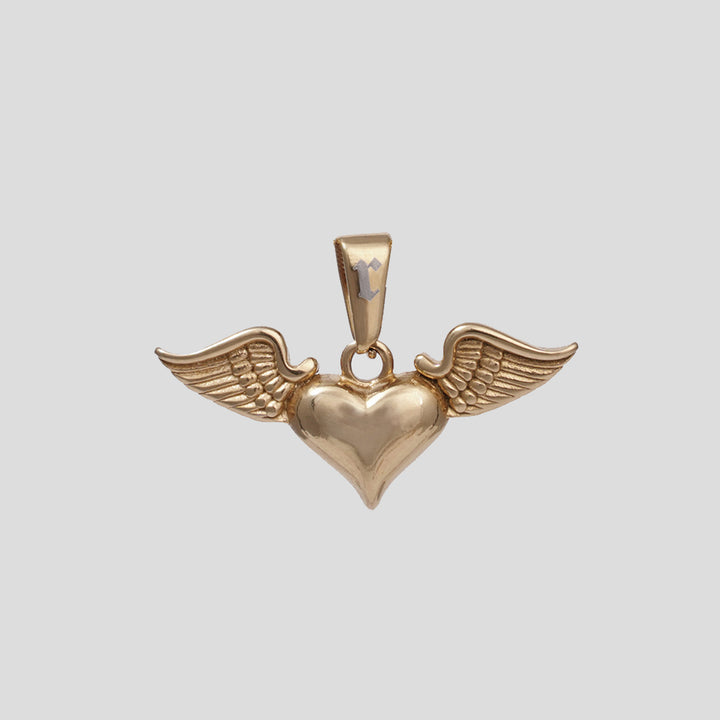 Wings & Heart Pendant (Gold)